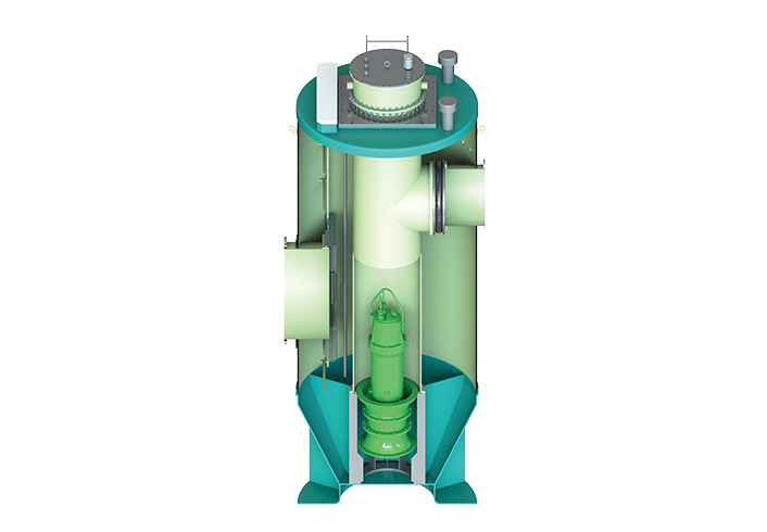 Integrated pumping station